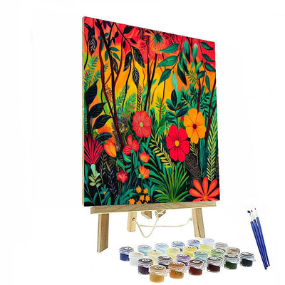 Frida Kahlo Inspired Nature's Resilience Symphony  Painting By Numbers Kit