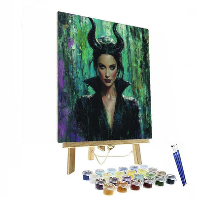 Angelina Jolie: The Fierce Brilliance Of Maleficent Paint By Color