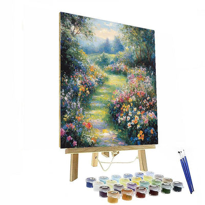 Monet Inspired Charming Garden Views  Painting By Numbers Kit