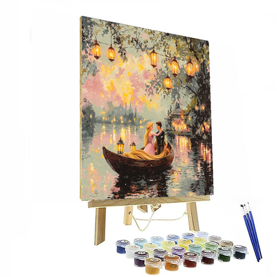 Rapunzel And Flynn's Romantic Moment - Disney Inspired Paint By Numbers Kits