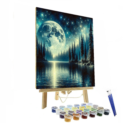 Mystical Moonlight Scenery Paint By Numbers