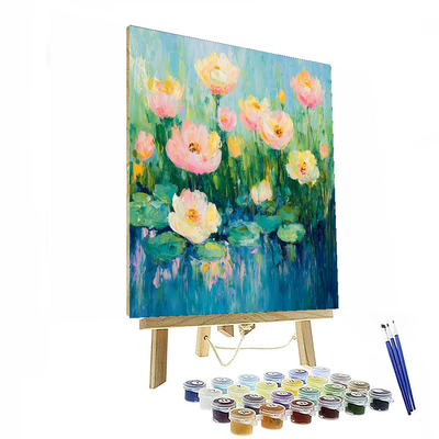 Claude Monet Inspired Whimsical Floral Symphony  Paint By Numbers Kits