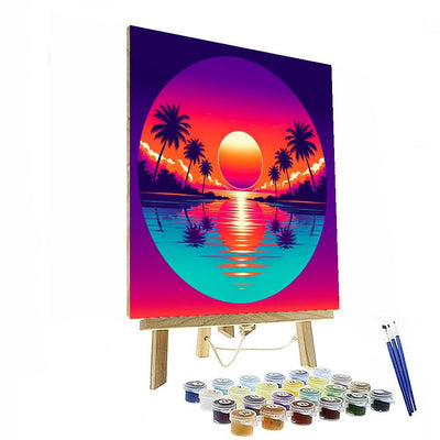 Tropical Sunset Harmony Paint By Numbers