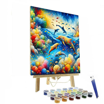 Whimsical Ocean Paradise Painting Number Kit