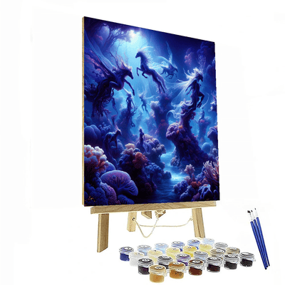 Luminous Underwater Fantasy Number Painting