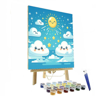 Curious Clouds Numbered Painting Kits