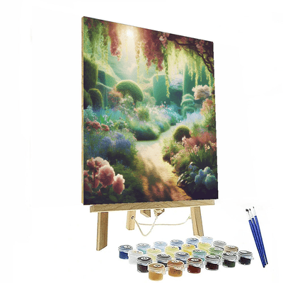 Peaceful Garden Path Number Painting