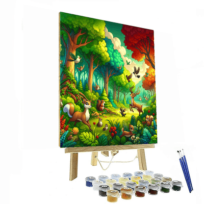 Fantasy Forest Critters DIY Paint By Numbers