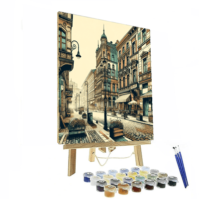 Vintage City Charms Paint By Numbers Art