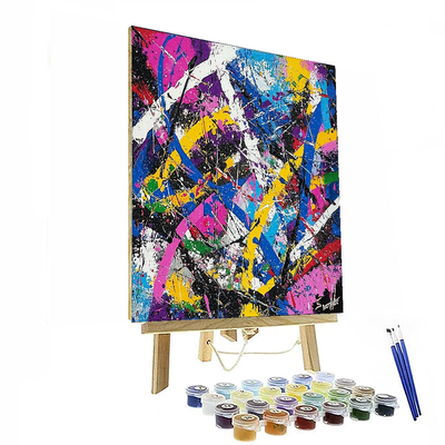 Jackson Pollock Inspired Pollock's Urban Energy  Paint By Numbers Art