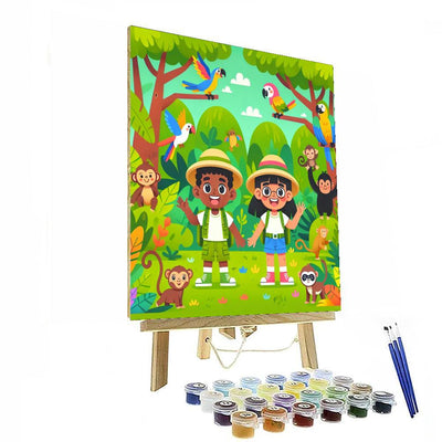 Colorful Jungle Journey Painting By Numbers Kit