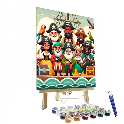 Pint-sized Pirates DIY Paint By Numbers