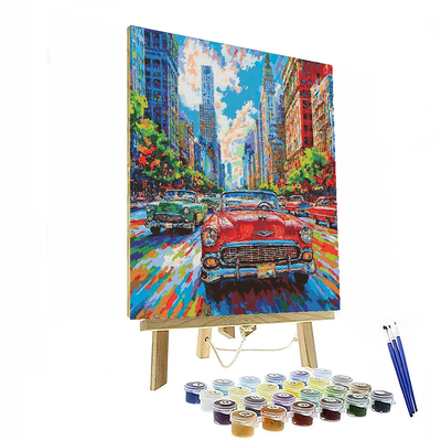 Edward Hopper Inspired Vintage Automobiles Paint By Numbers Kits