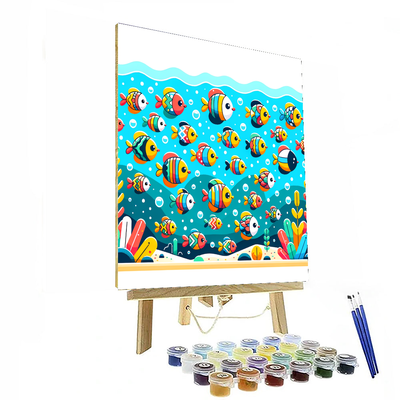 Funky Fish Adventure Painting By Numbers Kit