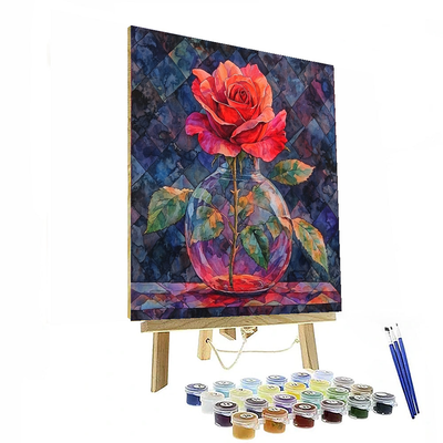 The Beast's Enchanted Rose - Disney Inspired Painting Number Kit