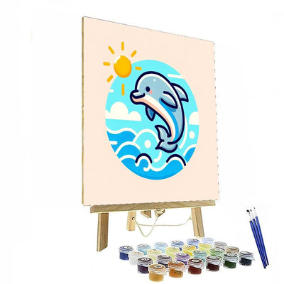 Sunny Day Dolphin Numbered Painting Kits