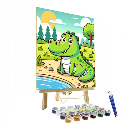 Creative Crocodile Painting By Numbers Kit