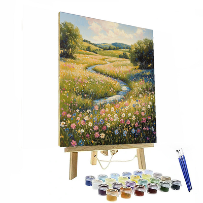 Pierre-Auguste Renoir Inspired Serene Meadow Delight  Number Painting