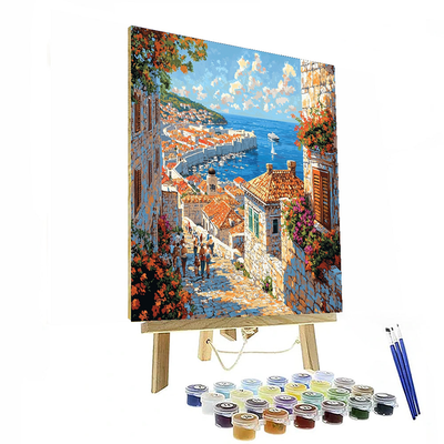 Dubrovnik Old Town - Dubrovnik, Croatia Numbered Painting Kits