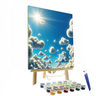 Whimsical Cloud Parade Paint By Color