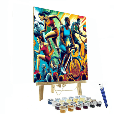 Energetic Sports Adventure Paint By Numbers