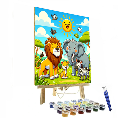 Safari Adventures DIY Paint By Numbers