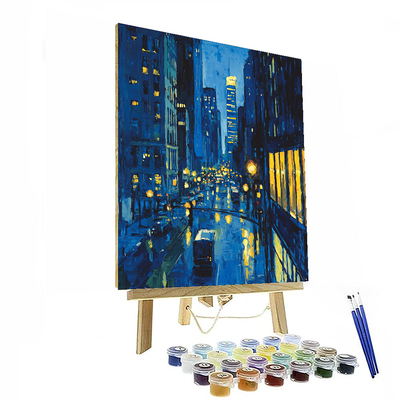 Edward Hopper Inspired Metropolitan Nights  Paint By Numbers Kits