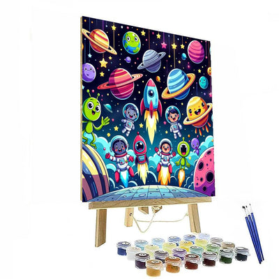 Galactic Explorers Mission DIY Paint By Numbers