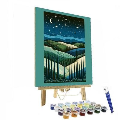 Starry Night In Tuscany Paint By Numbers Kits