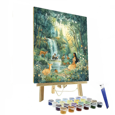 Pocahontas's Journey With Nature - Disney Inspired Painting Number Kit