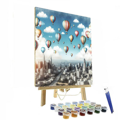 Whimsical Balloon Fiesta Paint By Color