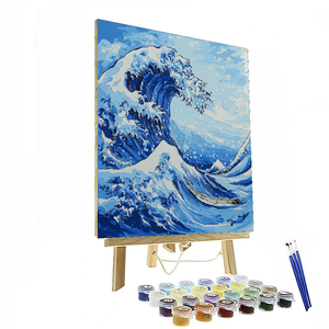 Katsushika Hokusai Inspired Hokusai's Majestic Waves  Painting By Numbers Kit