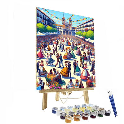 Fiesta De San Isidro - Madrid Numbered Painting Kits