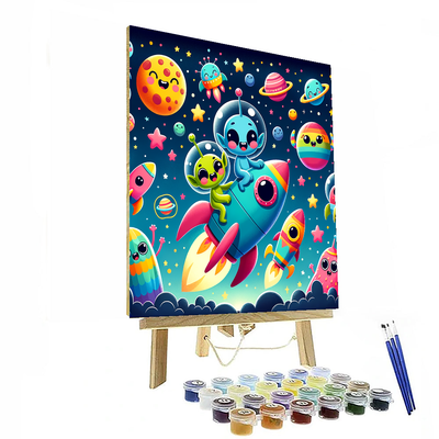 Cosmic Space Race Paint By Numbers Kits