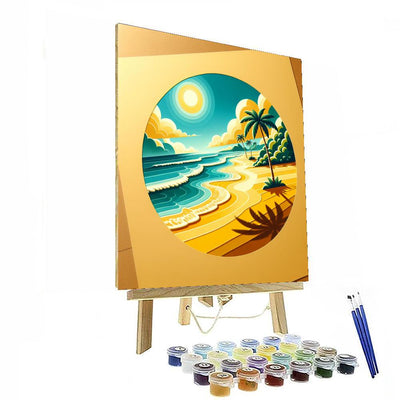 Sunny Beach Day Delight Paint By Number