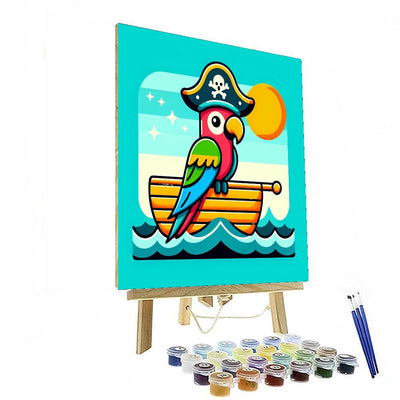 Pirate Parrot Expedition Paint By Numbers Art