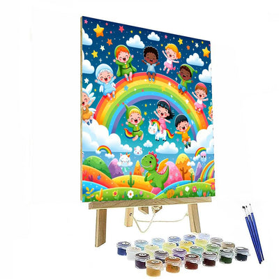 Rainbow Adventures In The Sky Painting By Numbers Kit