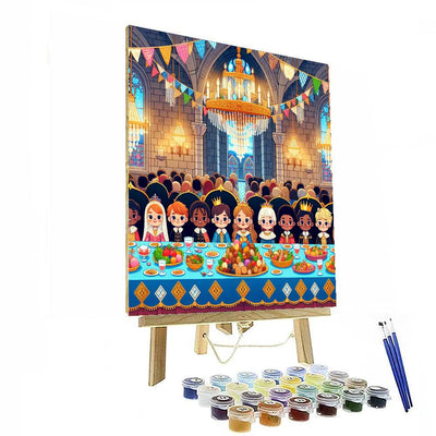 Royal Castle Feast Painting Number Kit