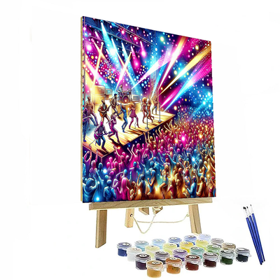 Vibrant Musical Festival Number Painting