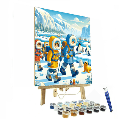 Frosty Polar Expedition Painting By Numbers Kit