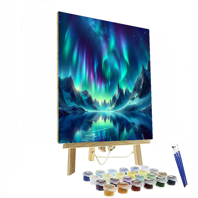 Glistening Aurora Borealis Numbered Painting Kits