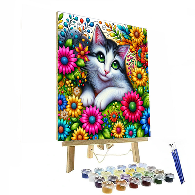 Cat's Whiskers Delight Painting Number Kit