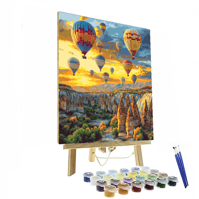 Cappadocia Hot Air Balloon DIY Paint By Numbers