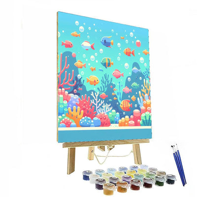 Undersea Wonder World Number Painting