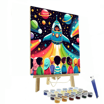 Celestial Exploration Journey Painting By Numbers Kit