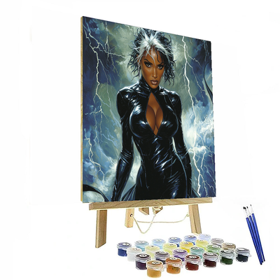 Halle Berry: The Fierce Elegance Of Storm Paint By Numbers Art