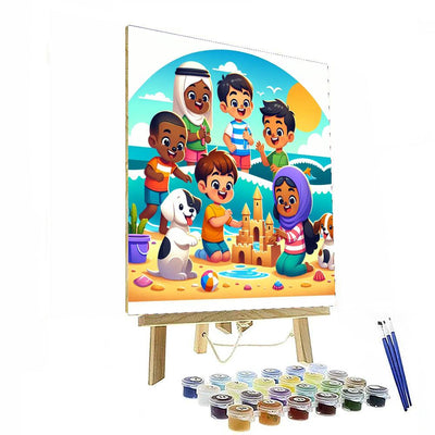 Bubbling Beach Fun Paint By Number