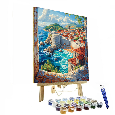 Dubrovnik City Walls DIY Paint By Numbers