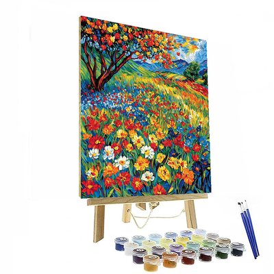 Vincent Van Gogh Inspired Charming Meadows  Paint By Numbers Art