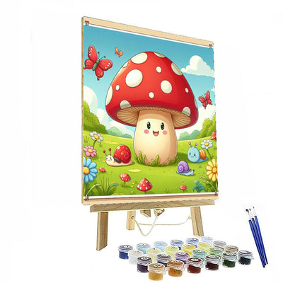 Charming Toadstool DIY Paint By Numbers